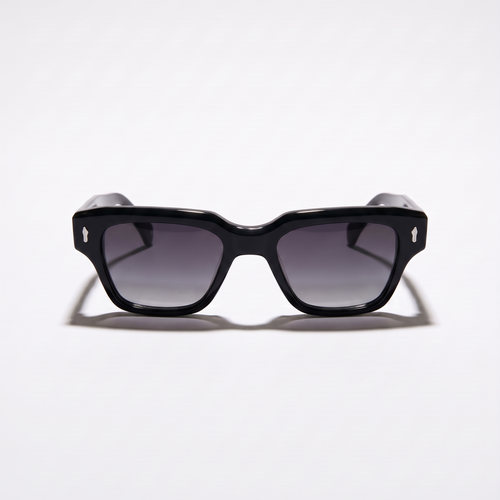 Lunettes de soleil wayfarer noires OZOURI Casablanca - vue de face